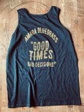 Load image into Gallery viewer, Good times bad decisions ‘Marbella’ edition gym vest
